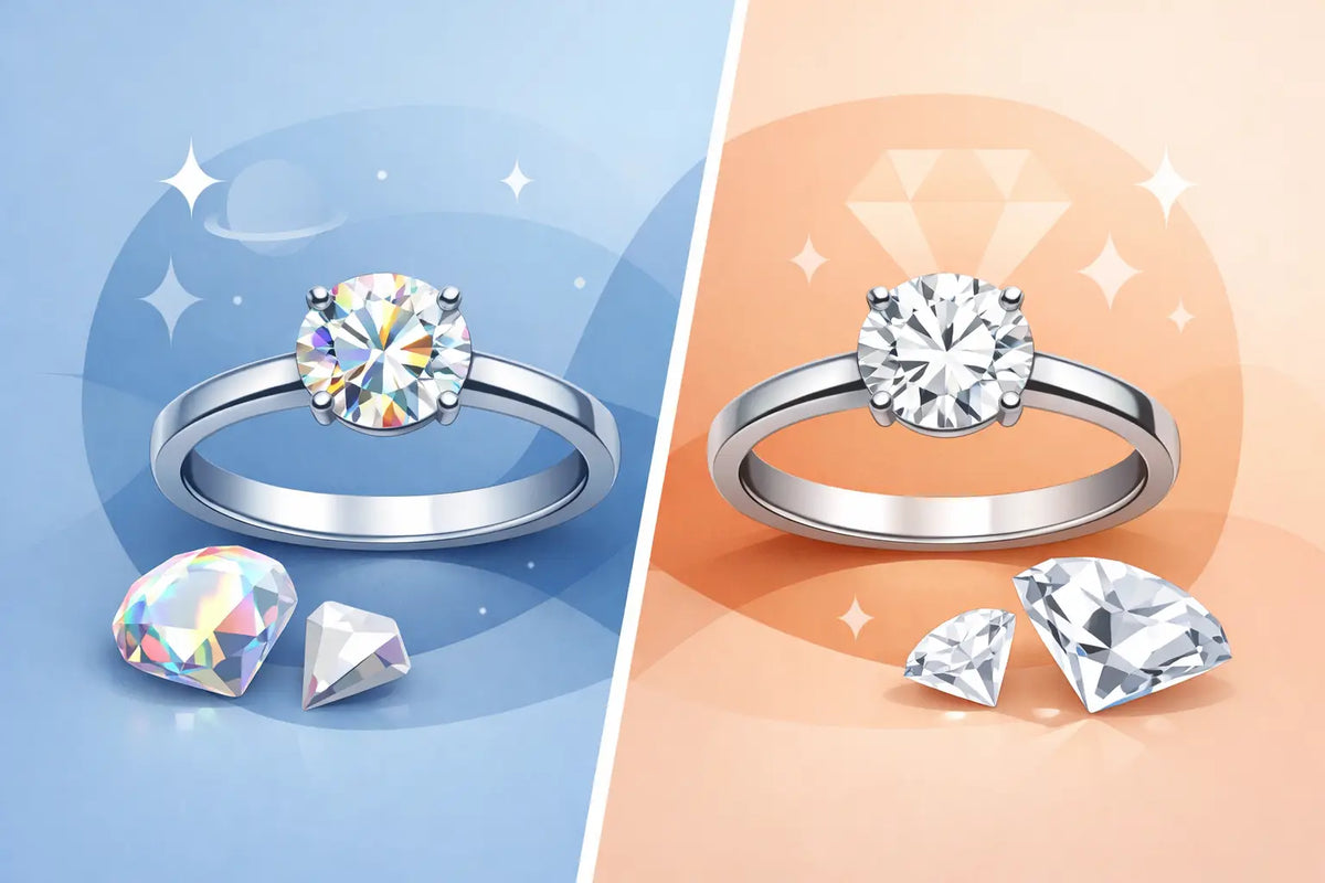 Moissanite vs Lab Diamond for Your Ring