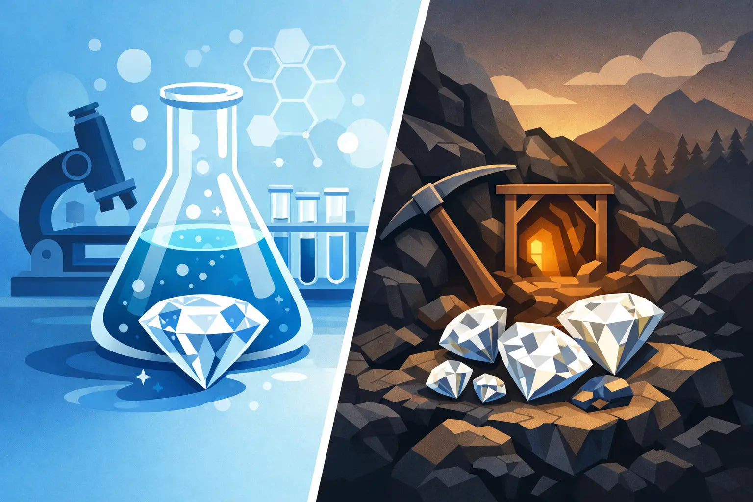 Lab Grown Diamonds vs Mined Diamonds