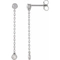 Hannah Chain Drop Diamond Earrings