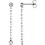 Hannah Chain Drop Diamond Earrings