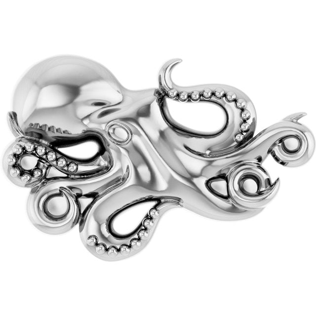 Single Earring Octo- Solid Gold Octopus Earring