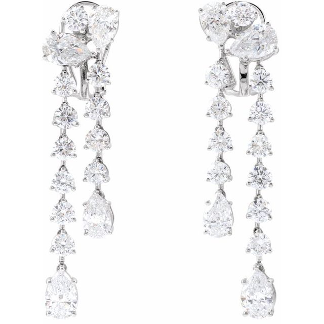 Bella Dripping Pear Chandelier Earrings