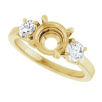 Gale 3 Stone Claw Prong Simple Semi-Mount