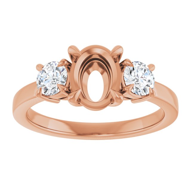 Gale 3 Stone Claw Prong Simple Semi-Mount