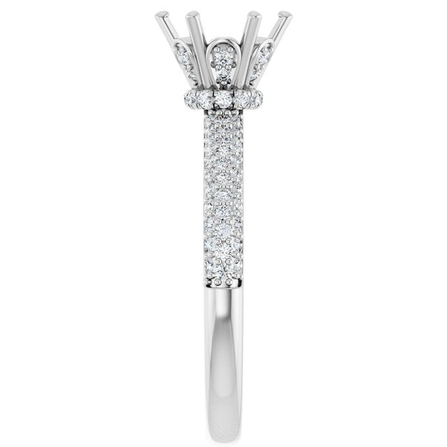 Queenie Semi Mount Ring