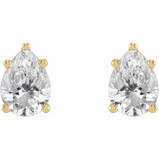 Parker Classic Pear Diamond Stud Earring