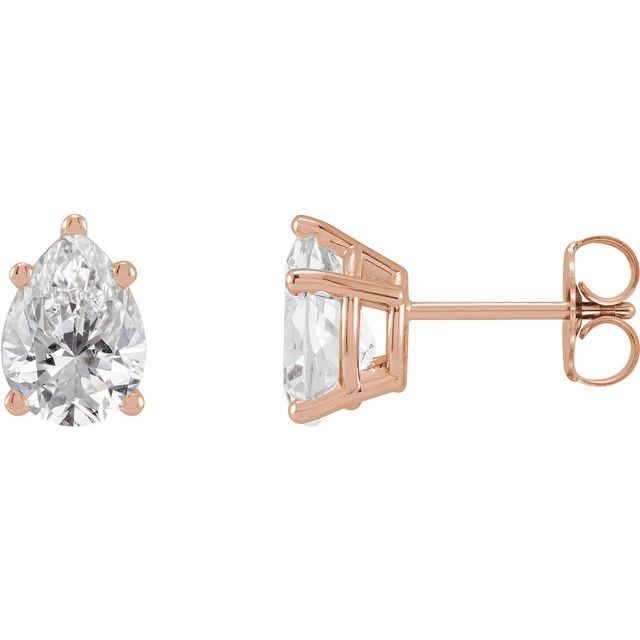 Parker Classic Pear Diamond Stud Earring