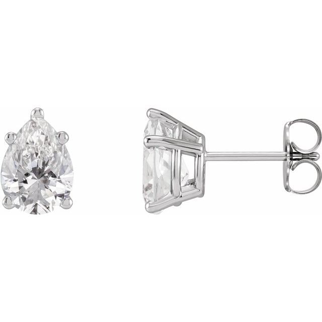 Parker Classic Pear Diamond Stud Earring