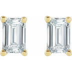Emmie Emerald Cut Diamond Stud