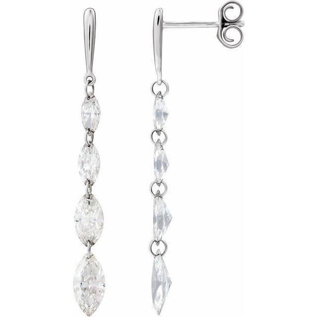 Raine Modern Marquise Drop Earring