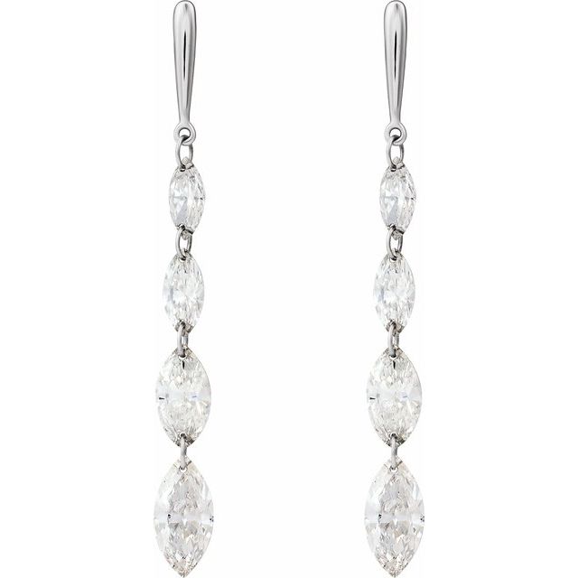 Raine Modern Marquise Drop Earring