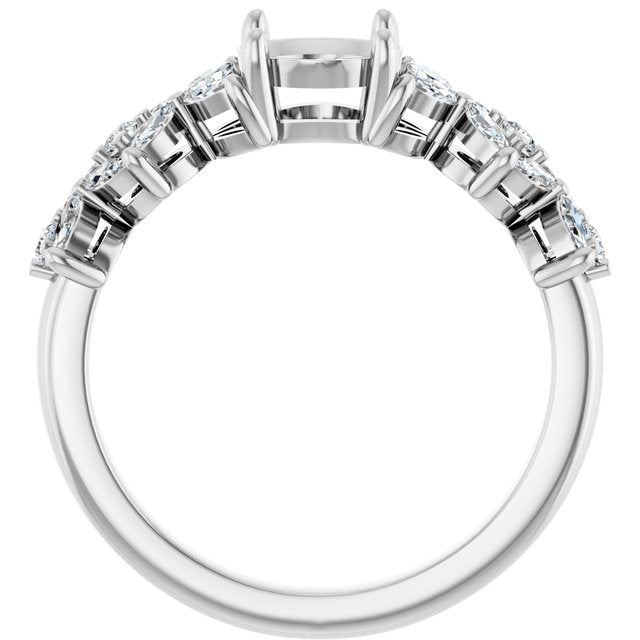 Camile Floral Inspired Semi-Mount