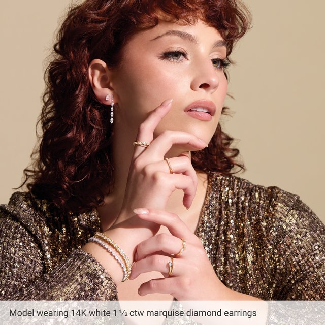 Raine Modern Marquise Drop Earring