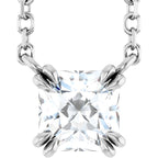 Ascher Claw Prong Solitaire Necklace