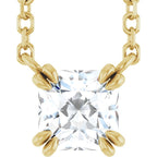 Ascher Claw Prong Solitaire Necklace