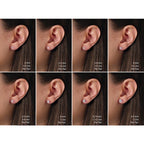 3 Prong Lab Diamond Stud in 14k