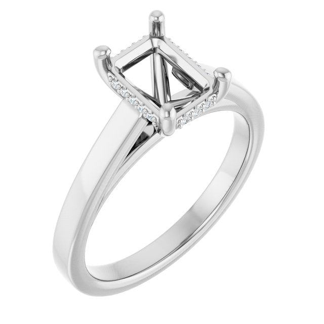 Heidi Thick Shoulder Hidden Halo Semi-Mount