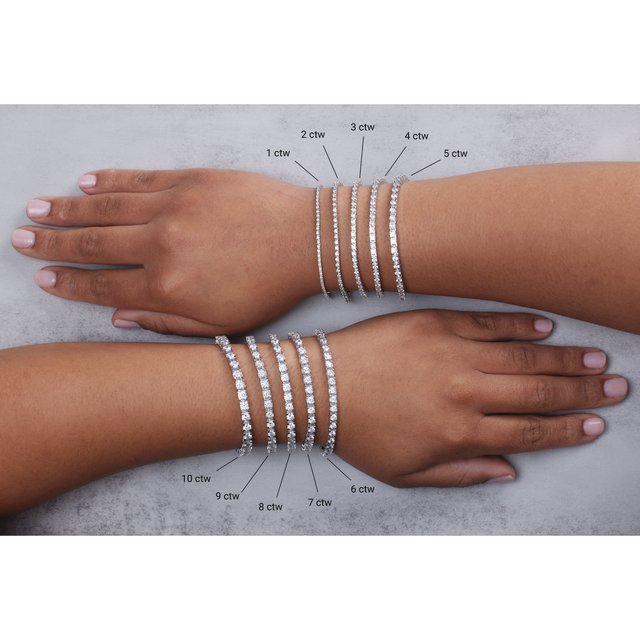 Simple Line Tennis Bracelet