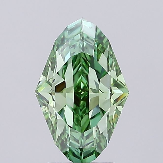 2.28 ct Checkerboard Eye IGI Certified Green Lab Diamond