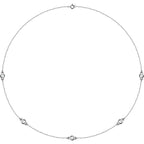 5 Station Diamond Necklace