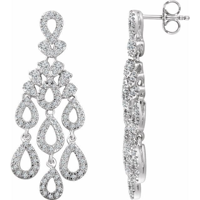 Ophelia Diamond Drop Chandelier Earrings