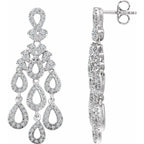 Ophelia Diamond Drop Chandelier Earrings