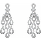 Ophelia Diamond Drop Chandelier Earrings