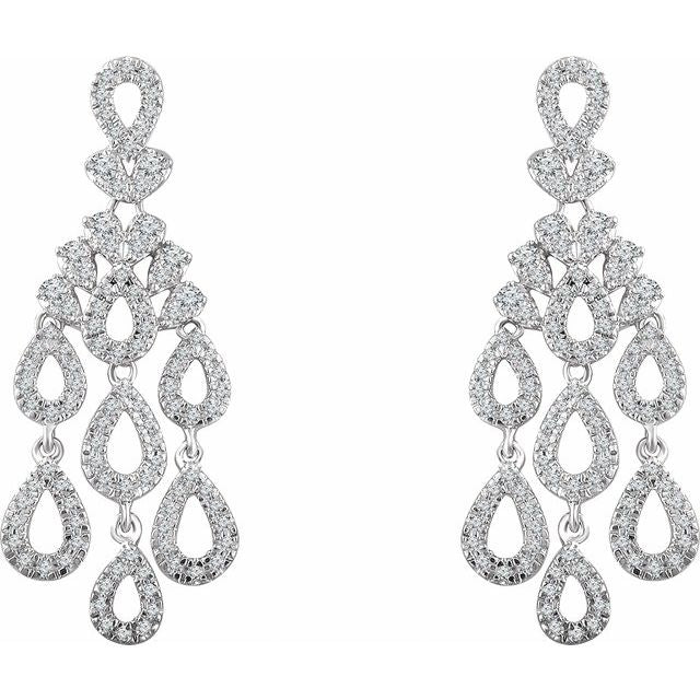 Ophelia Diamond Drop Chandelier Earrings