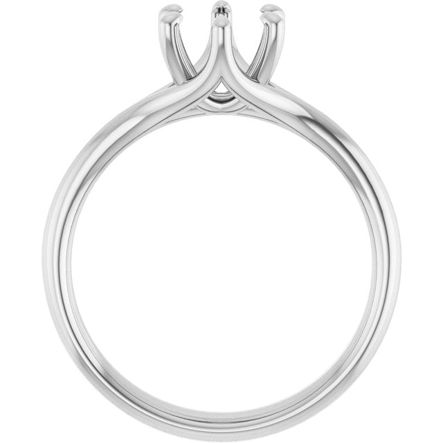 Sable Cross Basket Six Prong Solitaire