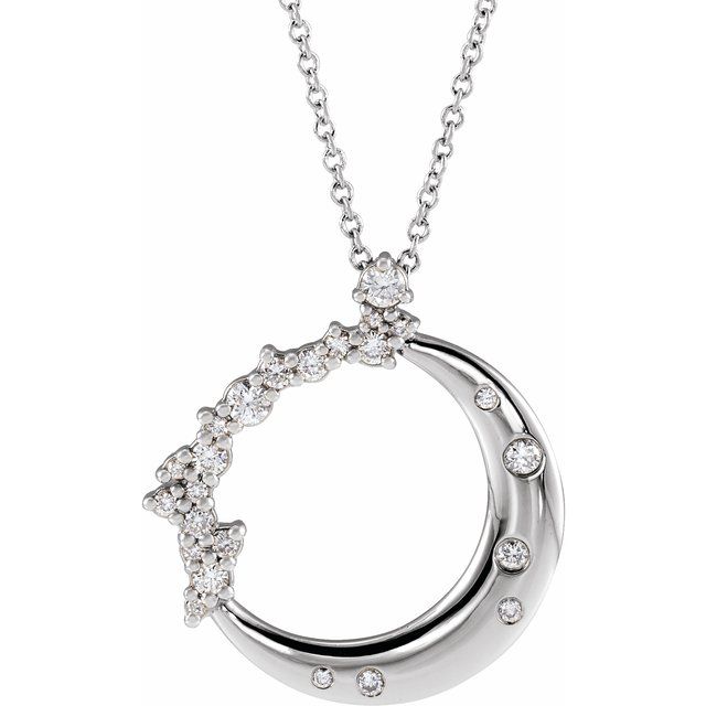 Luna Moon Pendant Necklace
