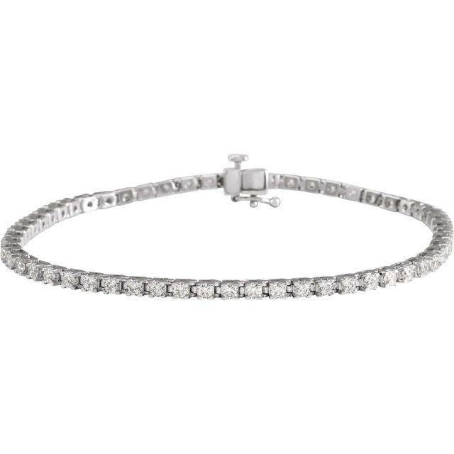 Simple Line Tennis Bracelet