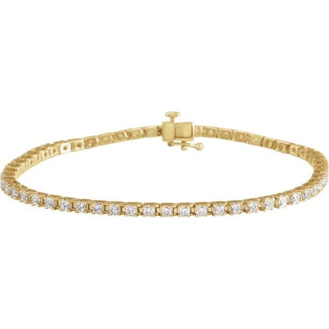 Simple Line Tennis Bracelet