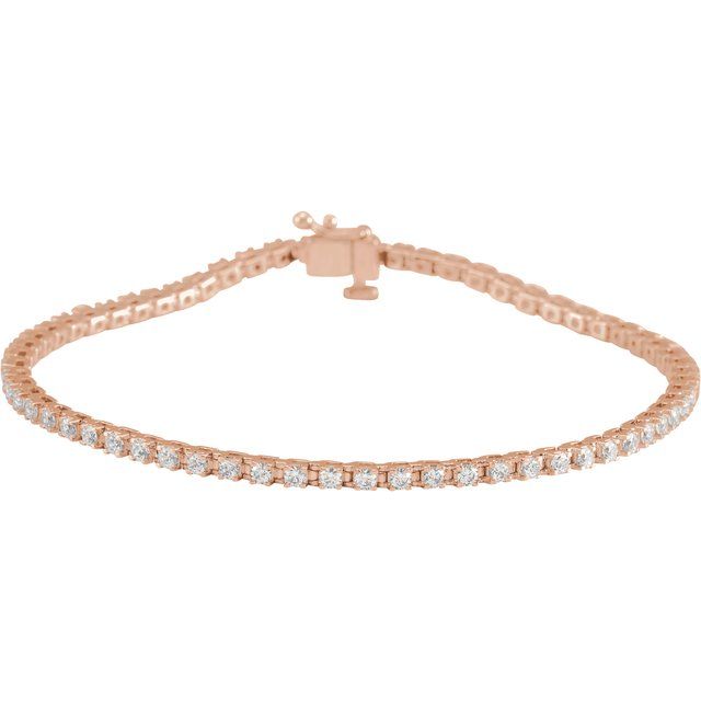 Simple Line Tennis Bracelet