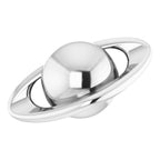 Single Earring Little Spin- Solid Gold Planet Earring