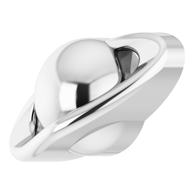 Single Earring Little Spin- Solid Gold Planet Earring