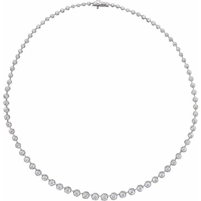 6 3/4 ctw Round Tennis Necklace