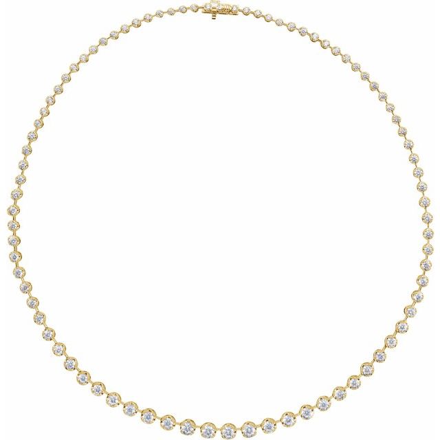 6 3/4 ctw Round Tennis Necklace