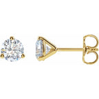 3 Prong Lab Diamond Stud in 14k