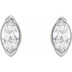 Margo Marquise Cut Diamond Stud