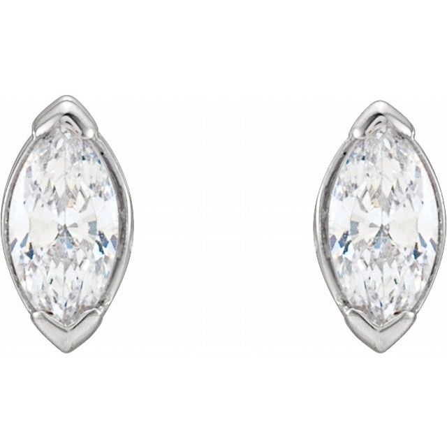 Margo Marquise Cut Diamond Stud