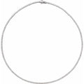 5 7/8 Diamond Tennis Line Necklace