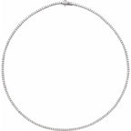 5 7/8 Diamond Tennis Line Necklace