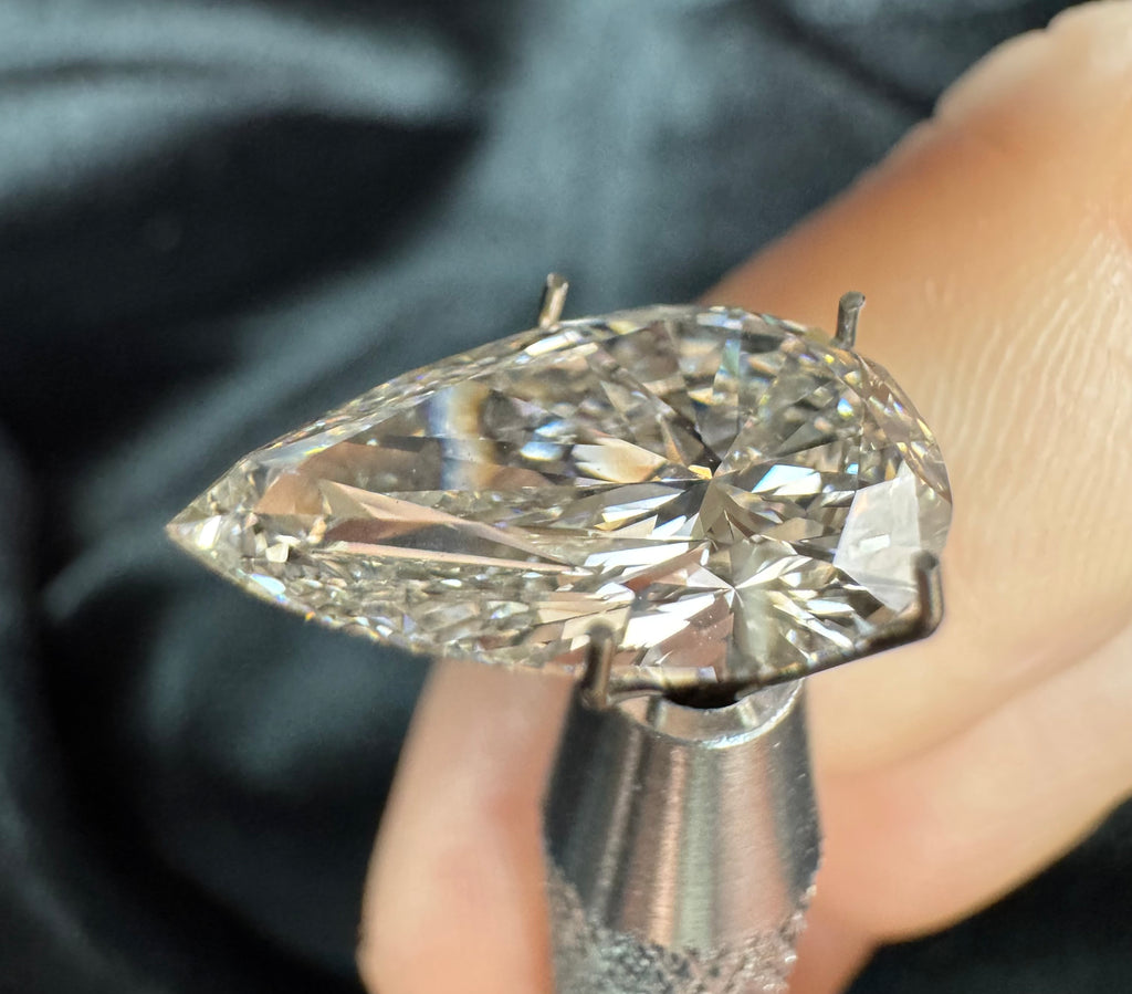 4.35 ct Pear Cut IGI Certified Lab Diamond
