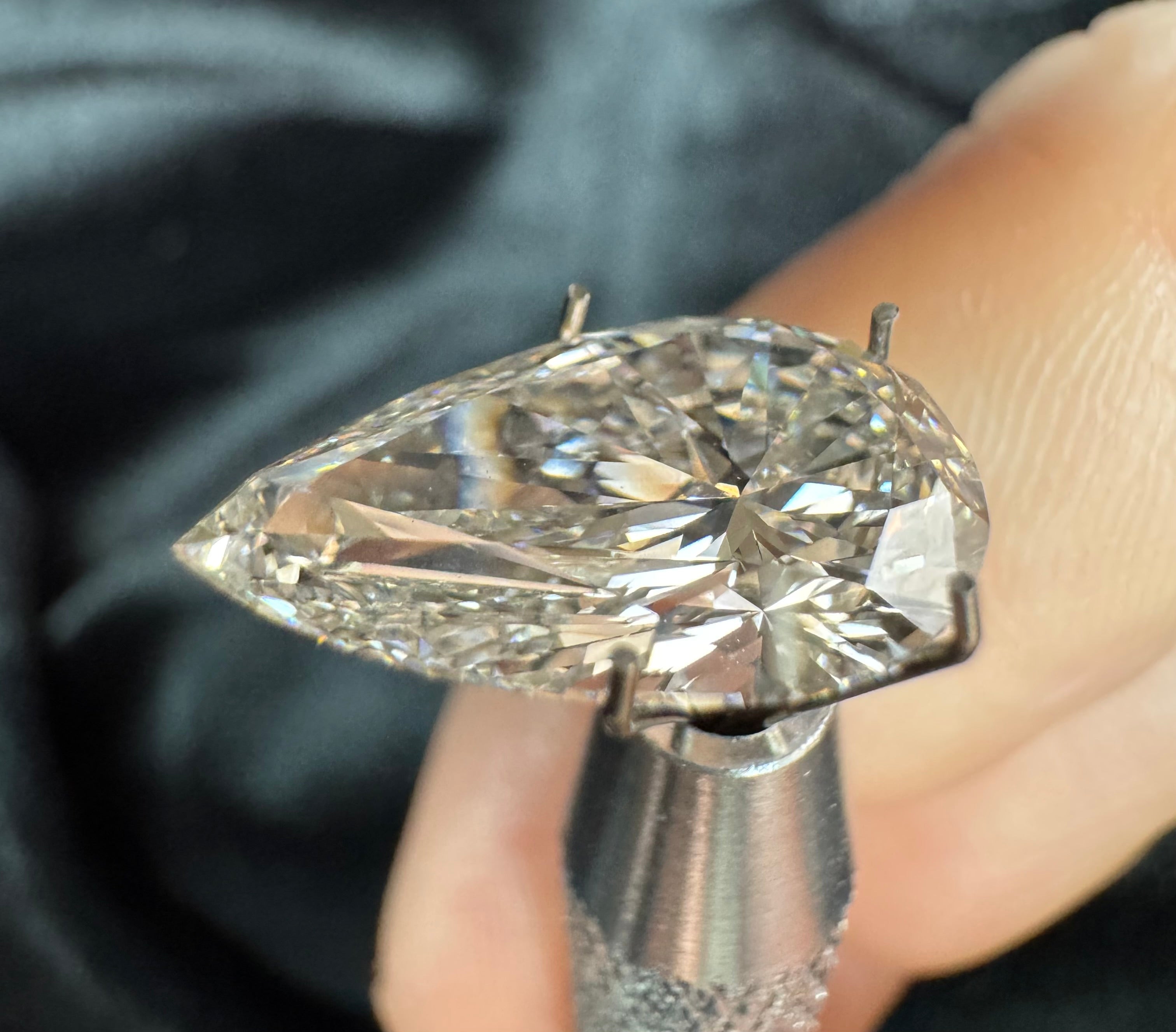 4.35 ct Pear Cut IGI Certified Lab Diamond