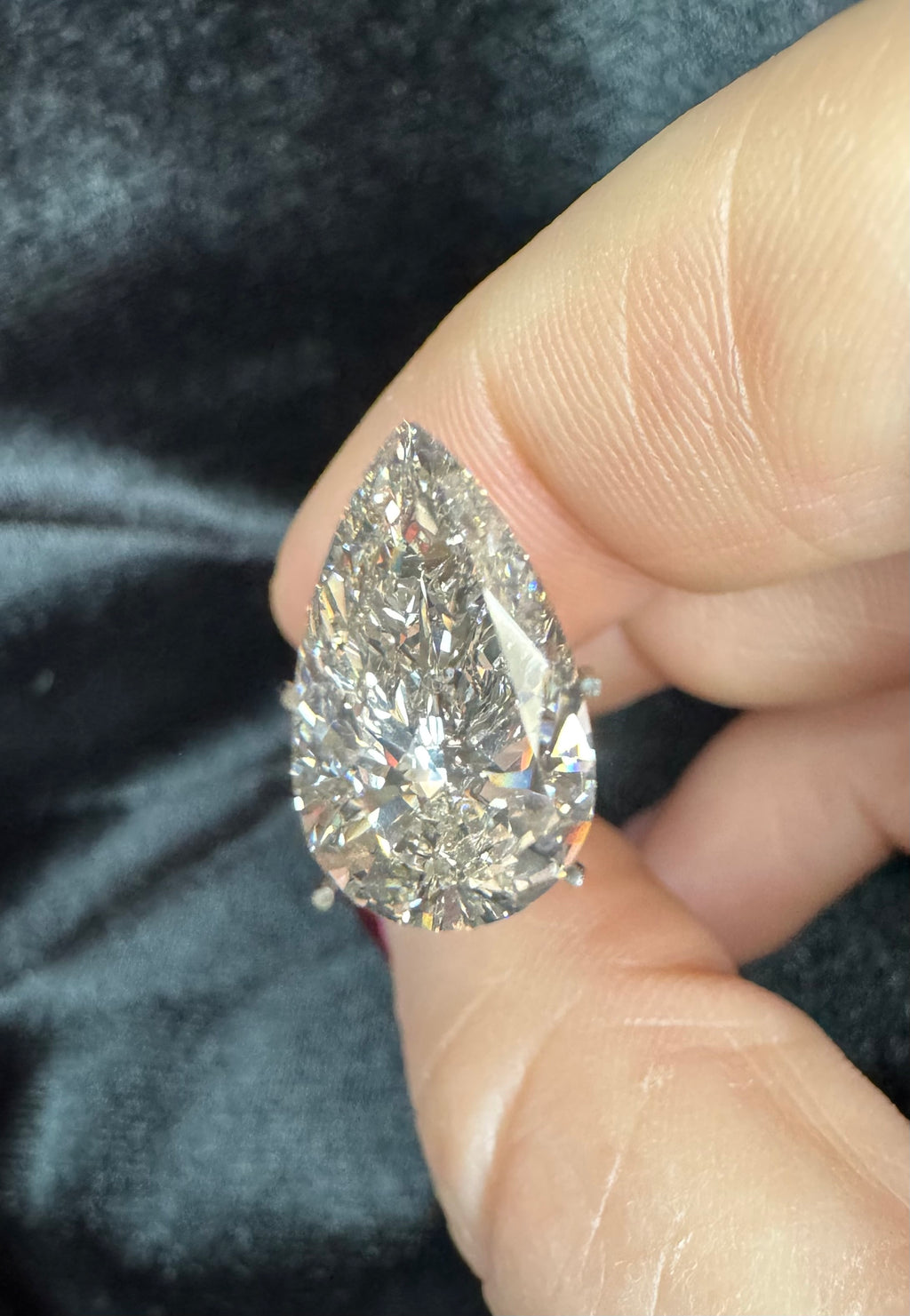 3.37 ct Pear Cut IGI Certified Lab Diamond