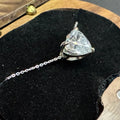 Custom- Heart Slider Pendant in Platinum