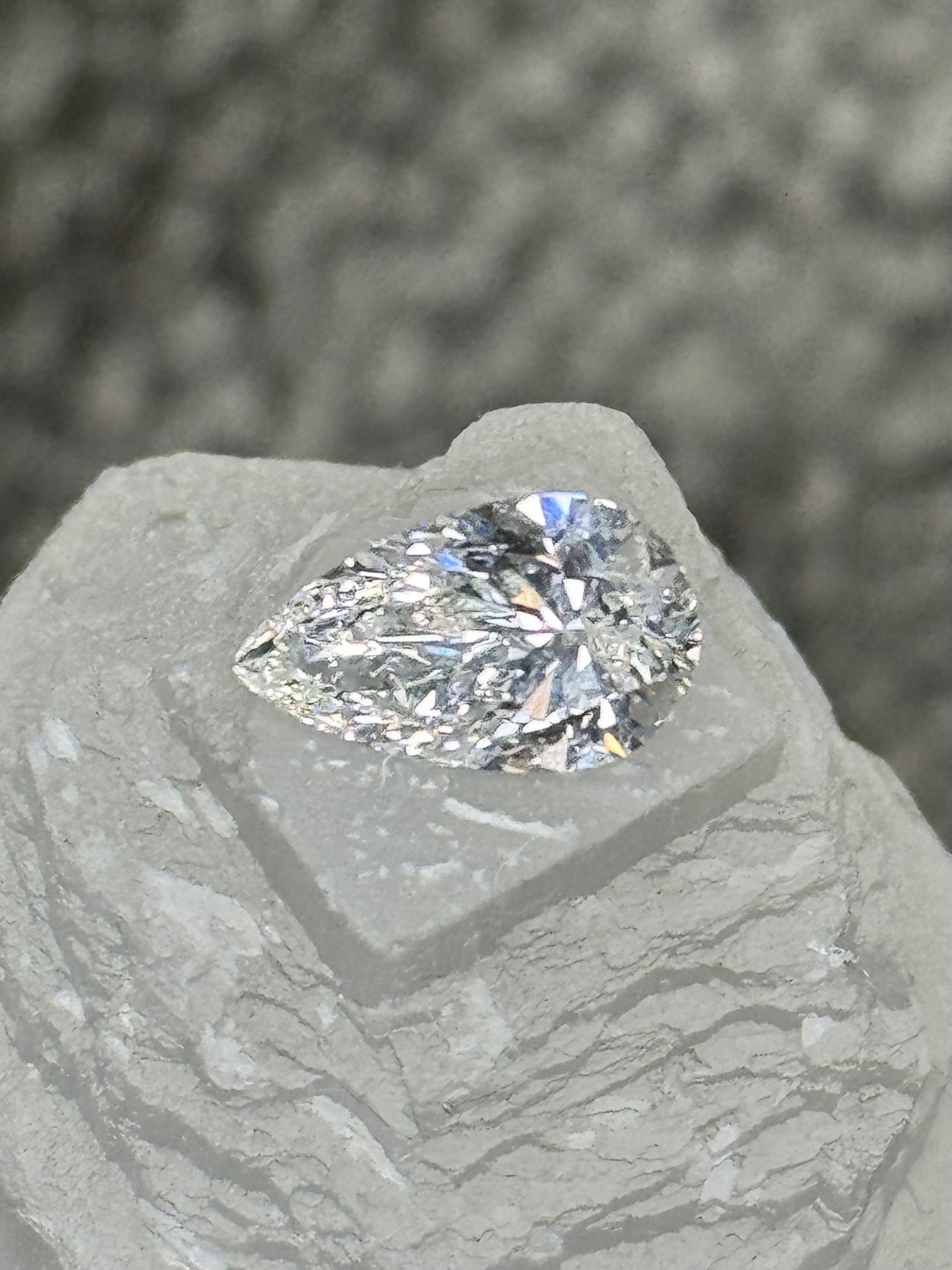 Personal Collection- Pear Cut 3.37ct H VS2 Lab grown Diamond