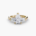 Three-Stone Ring (Baguette Side Stones)