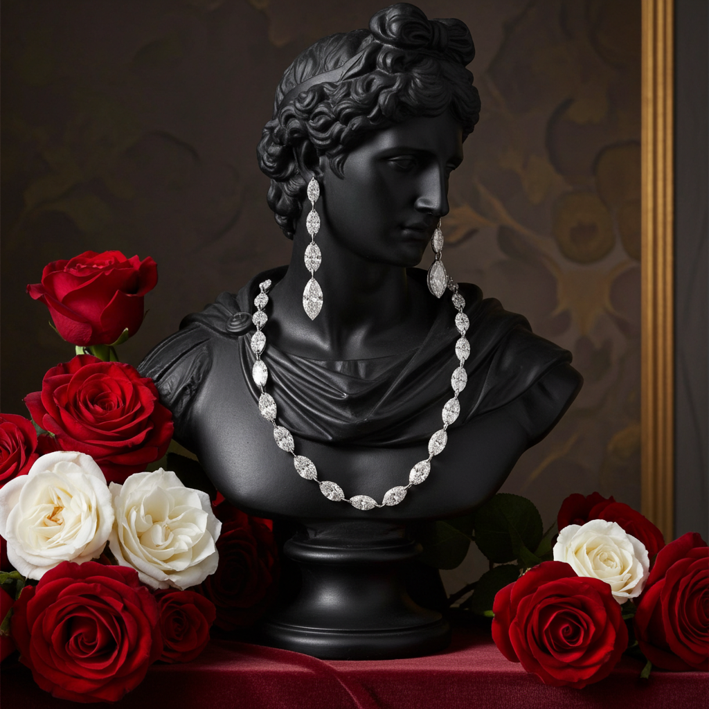 Raine Modern Marquise Drop Earring