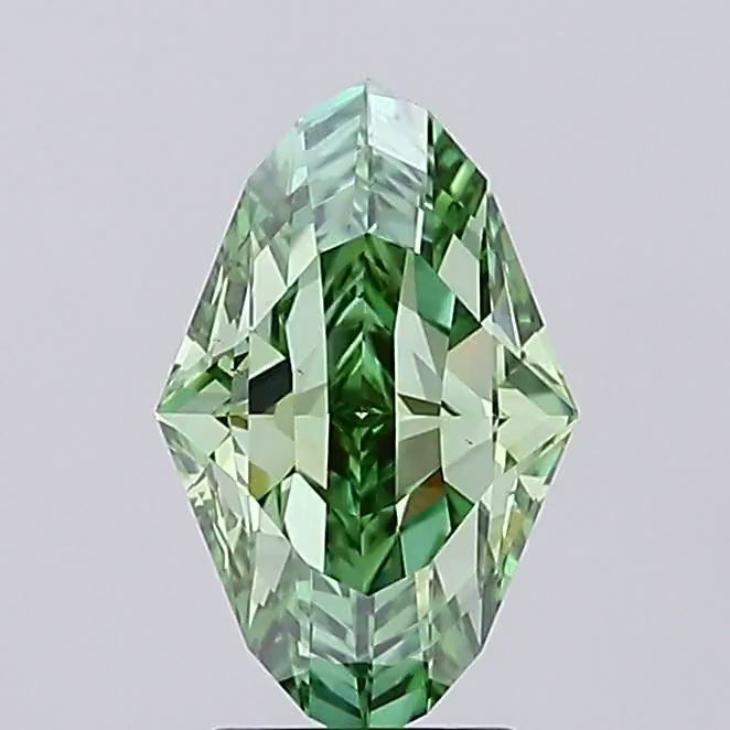 2.28 ct Checkerboard Eye IGI Certified Green Lab Diamond